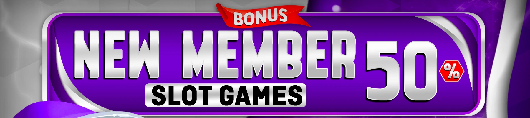 BONUS NEW MEMBER KHUSUS SLOT 50%